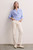 Cosette Stretch Knit Top Chalk Blue