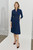 Arden Dress Indigo Wool Crepe