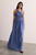 Sevilla Silk Chiffon Maxi Dress Celestial Steel Blue