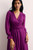 Soli Silk Chiffon Dress Electric Magenta