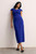 Riano Wool Crepe Dress Cobalt Blue