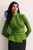 Belleville Sculpt Stretch Crepe Top Spring Green
