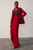 Lyon Crepe Palazzo Trousers Deep Scarlet Red