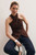 Carinella Linen Blend Waistcoat Chocolate