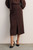 Oliena Linen Blend Skirt Chocolate