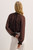 Riola Silk Chiffon Blouse Chocolate