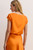 Tirana Satin Top Tangerine