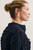 Nola Embroidered Cotton Top Dark Navy