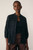 Nola Embroidered Cotton Top Dark Navy