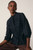 Nola Embroidered Cotton Top Dark Navy