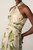 Rivara Silk Chiffon Maxi Dress Green And Ivory