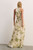 Rivara Silk Chiffon Maxi Dress Green And Ivory