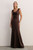 Amorosi Satin Gown Chocolate