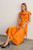 Kelmore Satin Skirt Tangerine