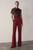 Clever Crepe Adelaide Wide-Leg Trousers Sienna Red