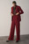 Clever Crepe Adelaide Wide-Leg Trousers Sienna Red