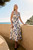 Capri Stretch Cotton Dress Ivory And Navy