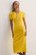 Paola Sculpt Stretch Crepe Dress Rose Yellow
