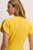 Paola Sculpt Stretch Crepe Dress Rose Yellow