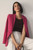 Knighton Stretch Linen Blend Jacket Fresh Fuchsia