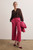 Assissi Stretch Linen Blend Culottes Fresh Fuchsia