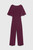 Clever Crepe Colinton Jumpsuit Plum Clever Crepe Colinton Jumpsuit Plum