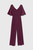 Clever Crepe Colinton Jumpsuit Plum Clever Crepe Colinton Jumpsuit Plum