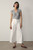 Lyon Cotton Cropped Palazzo Trousers Ivory