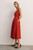 Marica Embroidered Cotton Dress Summer Orange