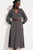 Aldbury Dress Navy Multicolour Ikat Geo Print Silk