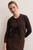 Tivra Cotton Cardigan Chocolate