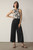 Cascia Silk Top Made With Liberty Fabric Ivory And Black