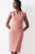 Amberley Dress Rose Pink Sculpt Stretch Crepe Amberley Dress Rose Pink Sculpt Stretch Crepe