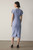 Paola Sculpt Stretch Crepe Dress Powder Blue
