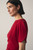 Salerno Crepe Dress Deep Red