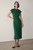 Rossano Crepe Dress Deep Green
