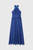 Rivara Silk Chiffon Maxi Dress Cobalt Blue