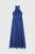 Rivara Silk Chiffon Maxi Dress Cobalt Blue