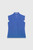 Bowery Sleeveless Blouse Cobalt Blue Stretch Silk