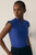 Bowery Sleeveless Blouse Cobalt Blue Stretch Silk