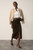 Clever Wool Blend Oliena Skirt Chocolate