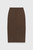 Clever Wool Blend Oliena Skirt Chocolate