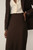 Clever Wool Blend Oliena Skirt Chocolate