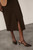 Clever Wool Blend Oliena Skirt Chocolate