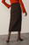 Clever Wool Blend Oliena Skirt Chocolate