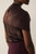 Ocana Satin Blouse Chocolate