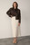 Ocana Satin Blouse Chocolate