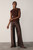 Lucena Satin Trousers Chocolate