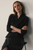 Clever Crepe Belleville Mid Sleeve Top Black