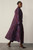 Ventello Wool Coat Plum And Blue Manteco x Liberty Fabrics